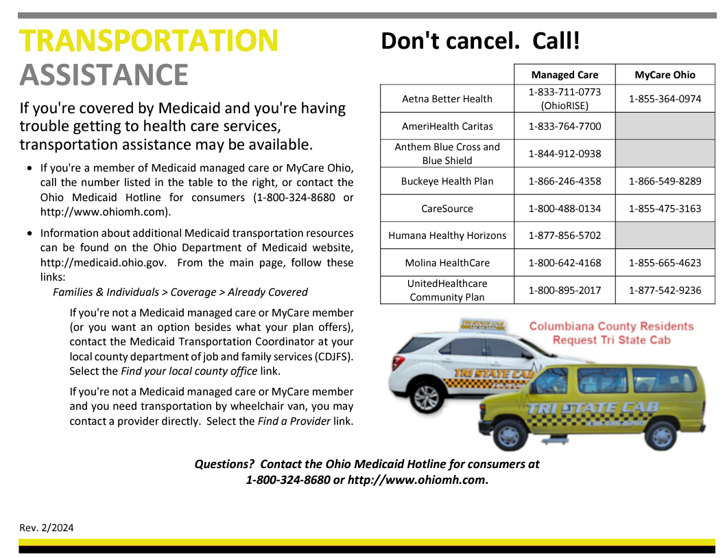 Ohio Medicaid Flyer